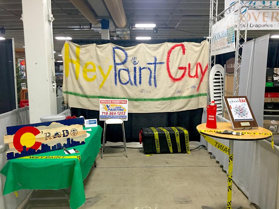Hey Paint Guy booth at Colorado Springs Home and Garden Show